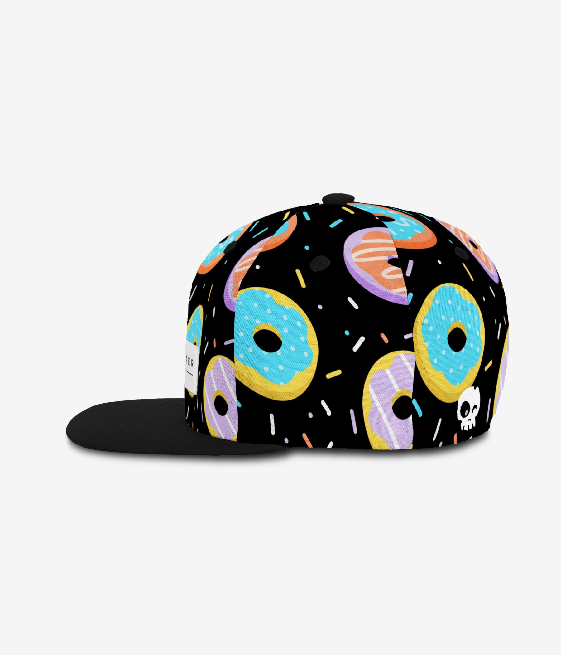 Duh Donut Black cap for babies and kids, product view 3