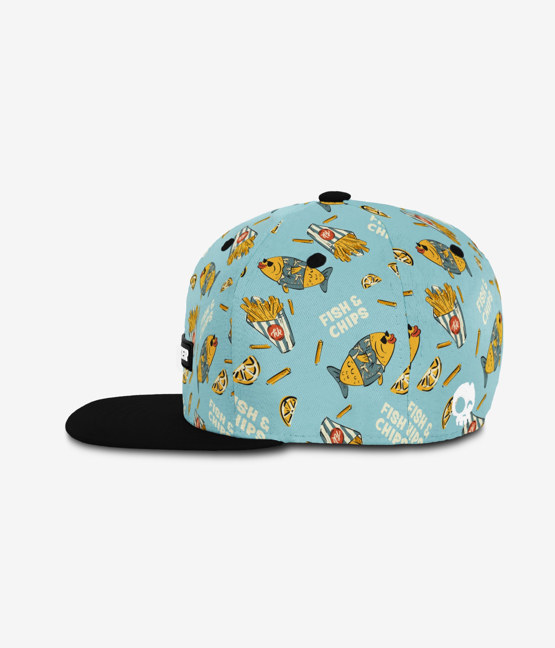 Fish & Chips Snapback - Clearwater cap for babies and kids, product view 3