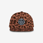 Floral Shadows Snapback - Red Clay cap for babies and kids, product view 2