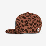 Floral Shadows Snapback - Red Clay cap for babies and kids, product view 3