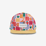 Fruity Fiesta Snapback - Soft Pink cap for babies and kids, product view 2
