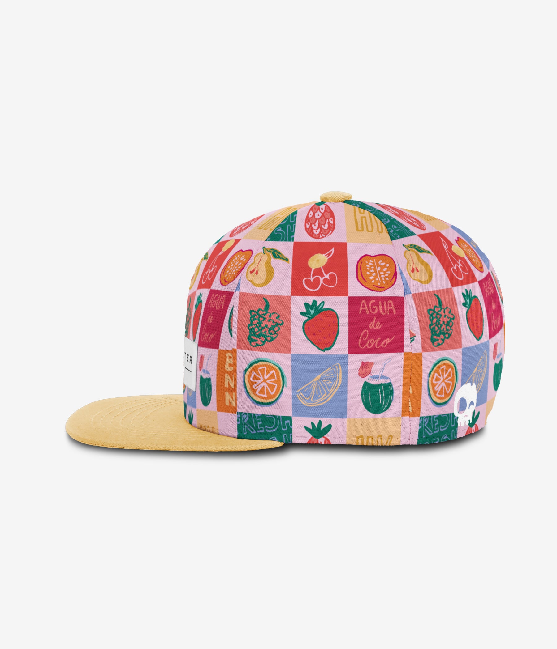 Fruity Fiesta Snapback - Soft Pink cap for babies and kids, product view 3