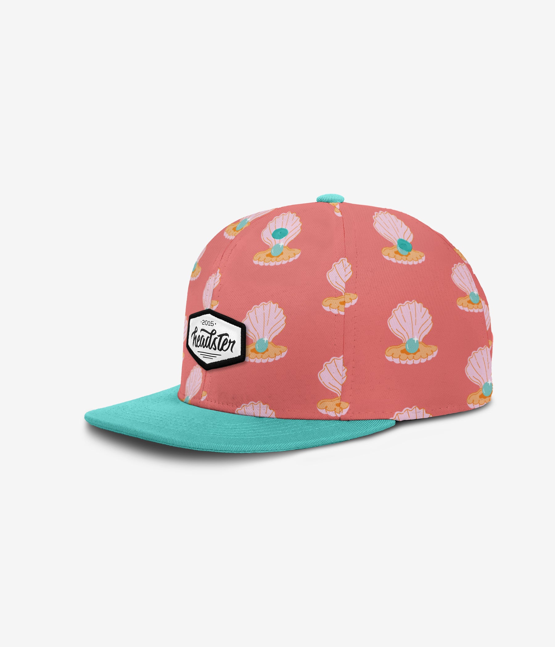 Girly Pearl Snapback - Coral Love cap for babies and kids by Headster Kids