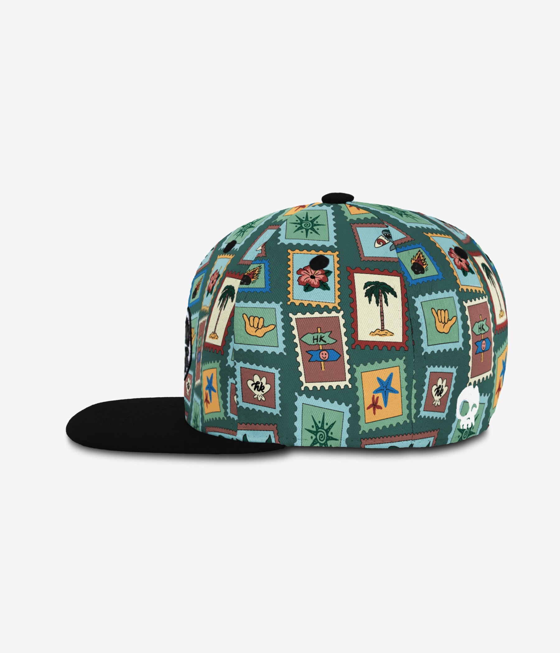 Globetrotter Snapback - Pine Tree cap for babies and kids, product view 3