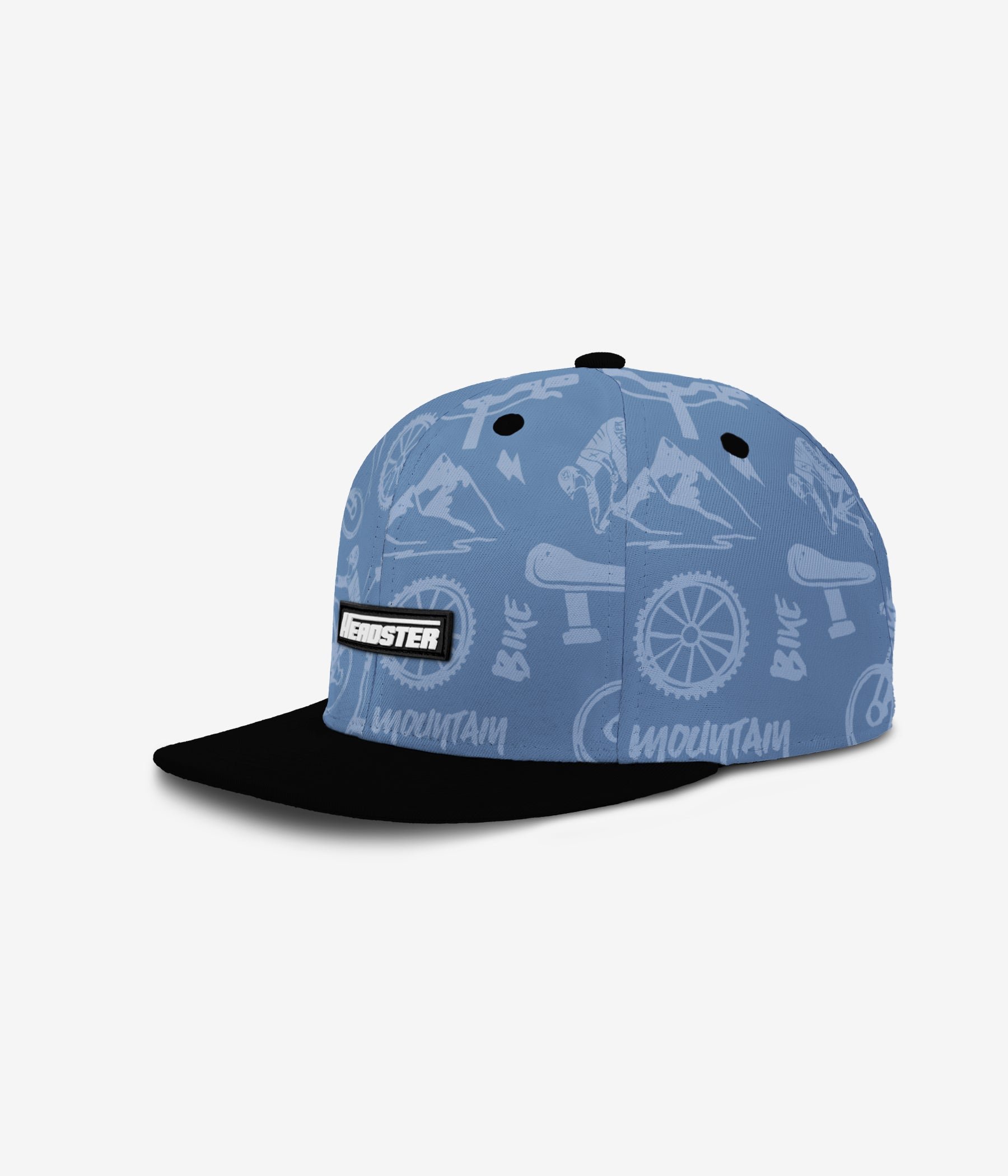 Gnarly Ride Snapback - Blue Fog cap for babies and kids by Headster Kids