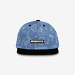 Gnarly Ride Snapback - Blue Fog cap for babies and kids, product view 2