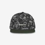 Gnarly Ride Snapback cap for babies and kids, product view 2