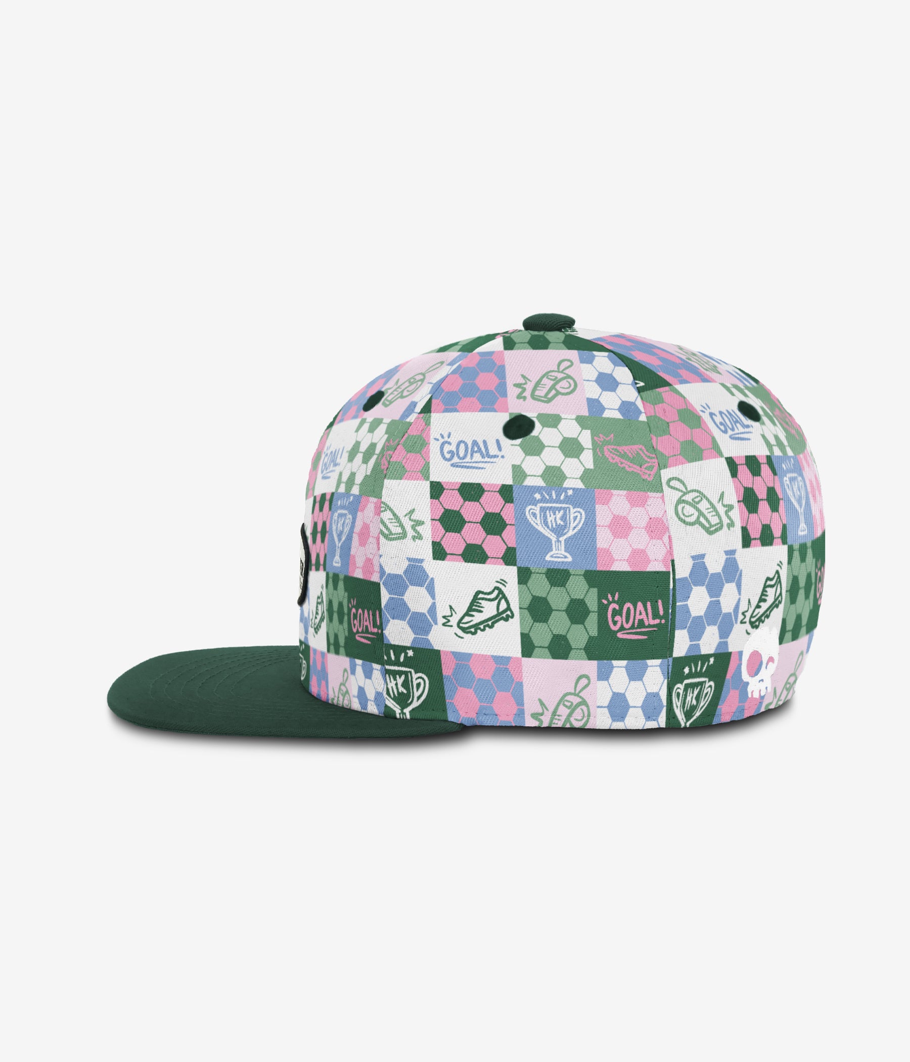 Goal Getter Snapback - White cap for babies and kids, product view 3