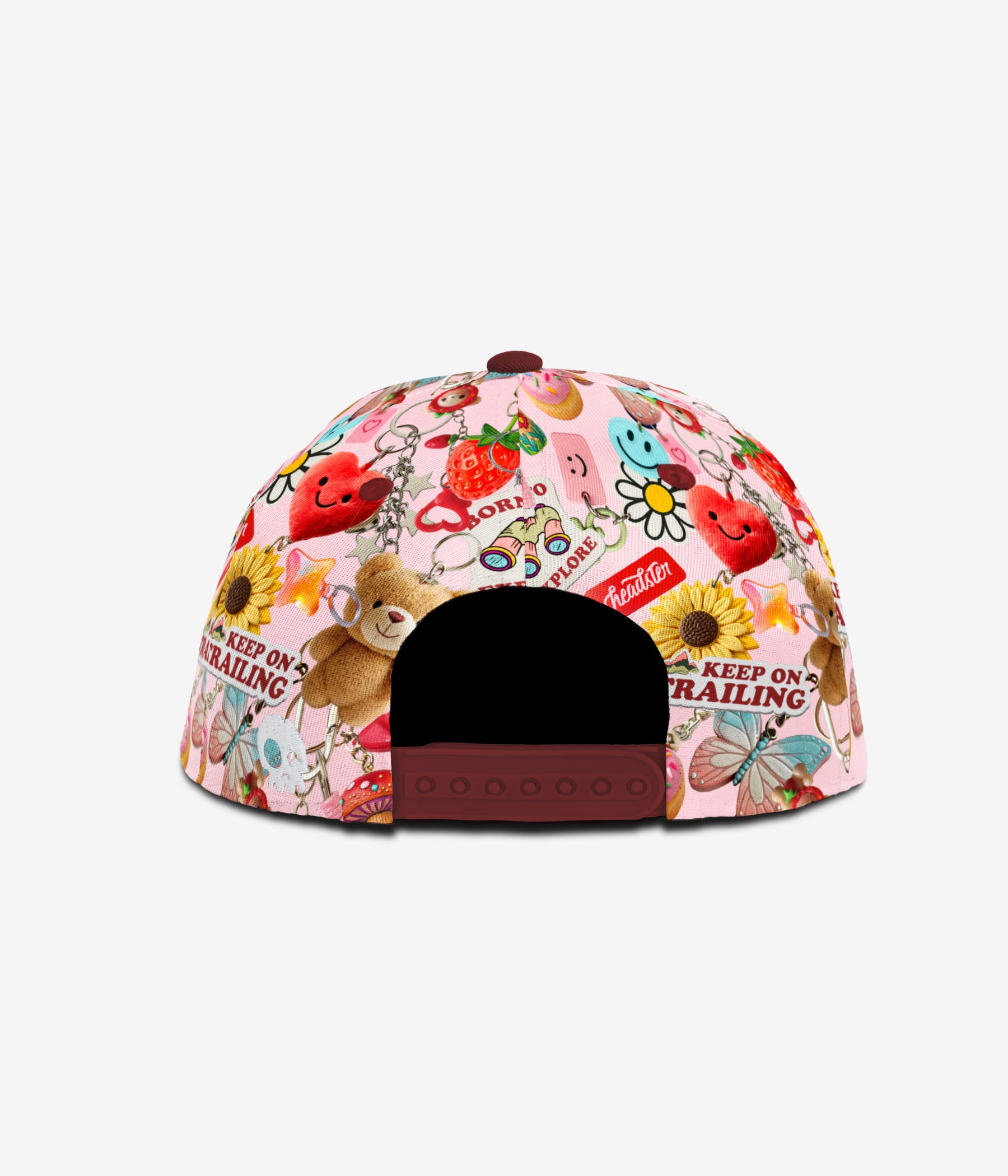 Keychain Snapback - Soft Pink cap for babies and kids, product view 4