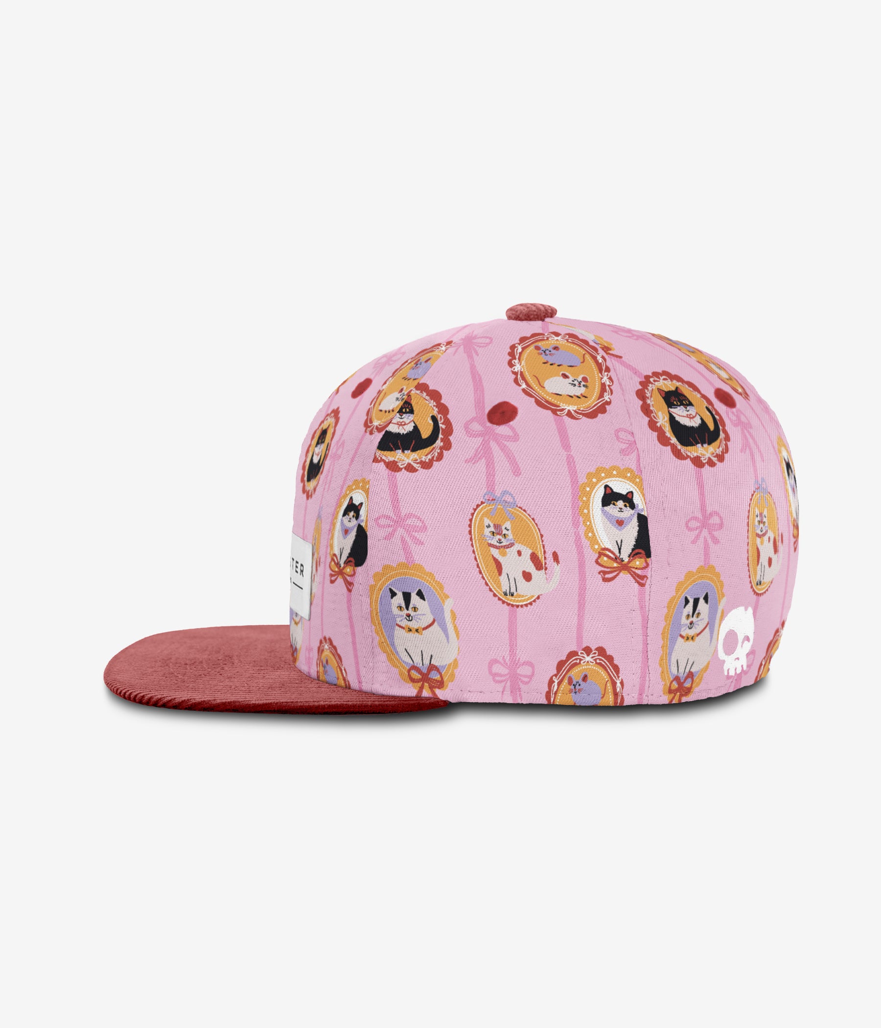 Kitty Charm Snapback - Smart Pink cap for babies and kids, product view 3