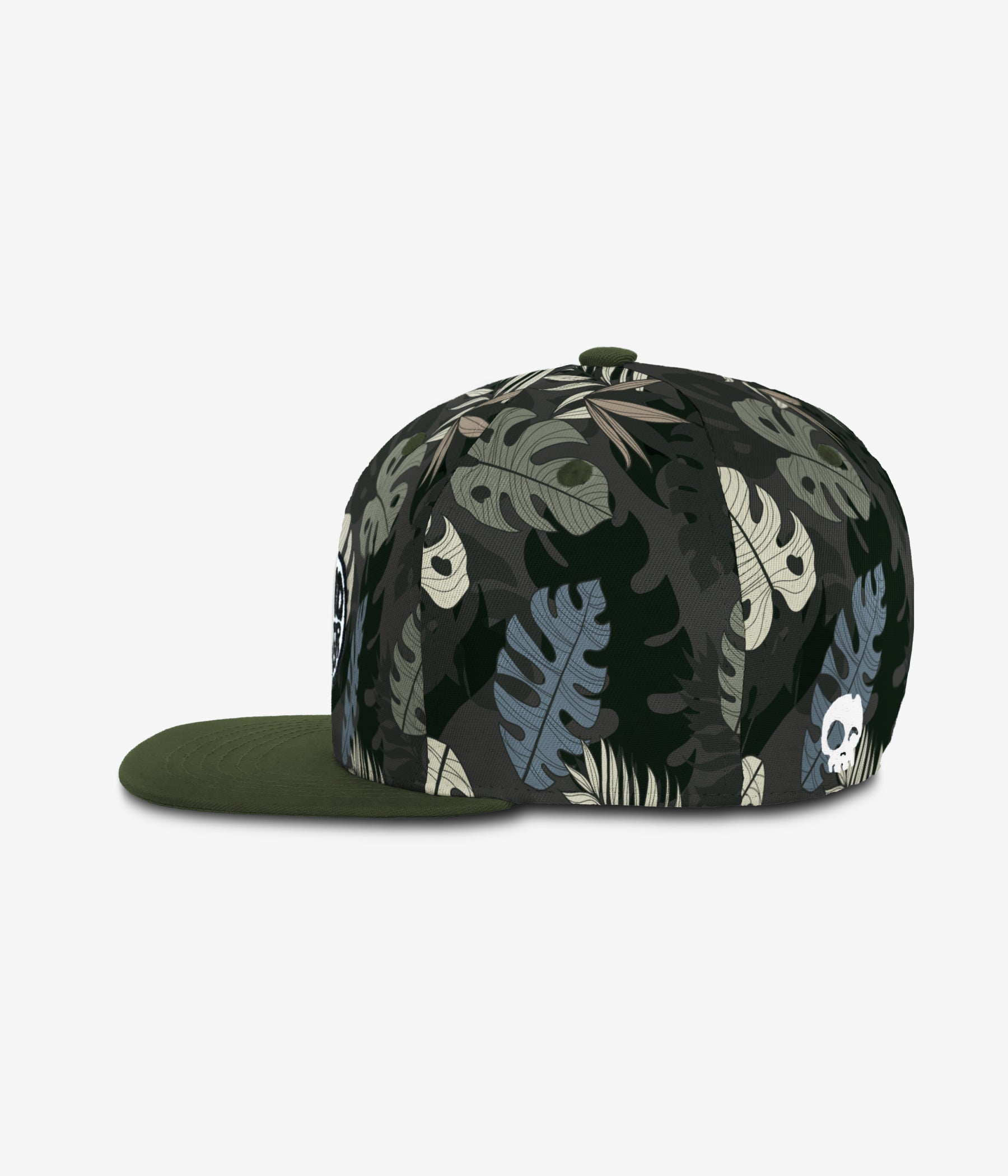 Leaf-Up Snapback - Charcoal cap for babies and kids, product view 3