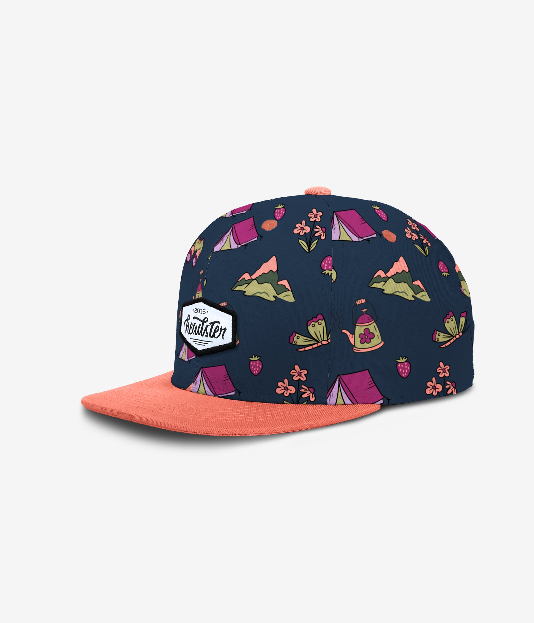 Midnight Meadow Snapback - True Indigo cap for babies and kids by Headster Kids