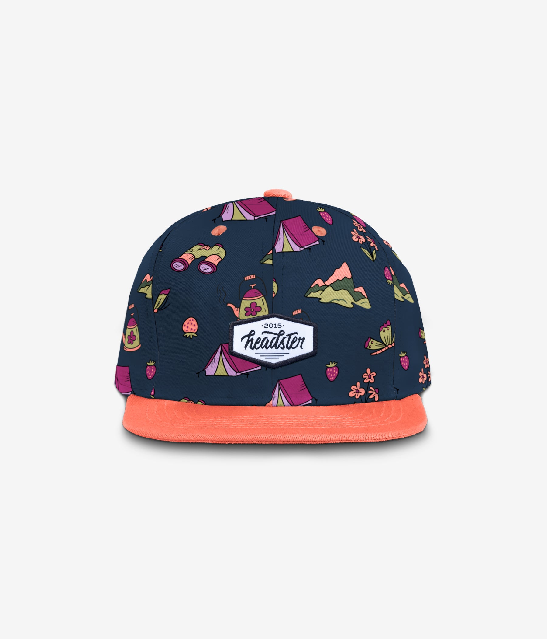 Midnight Meadow Snapback - True Indigo cap for babies and kids, product view 2