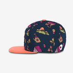 Midnight Meadow Snapback - True Indigo cap for babies and kids, product view 3