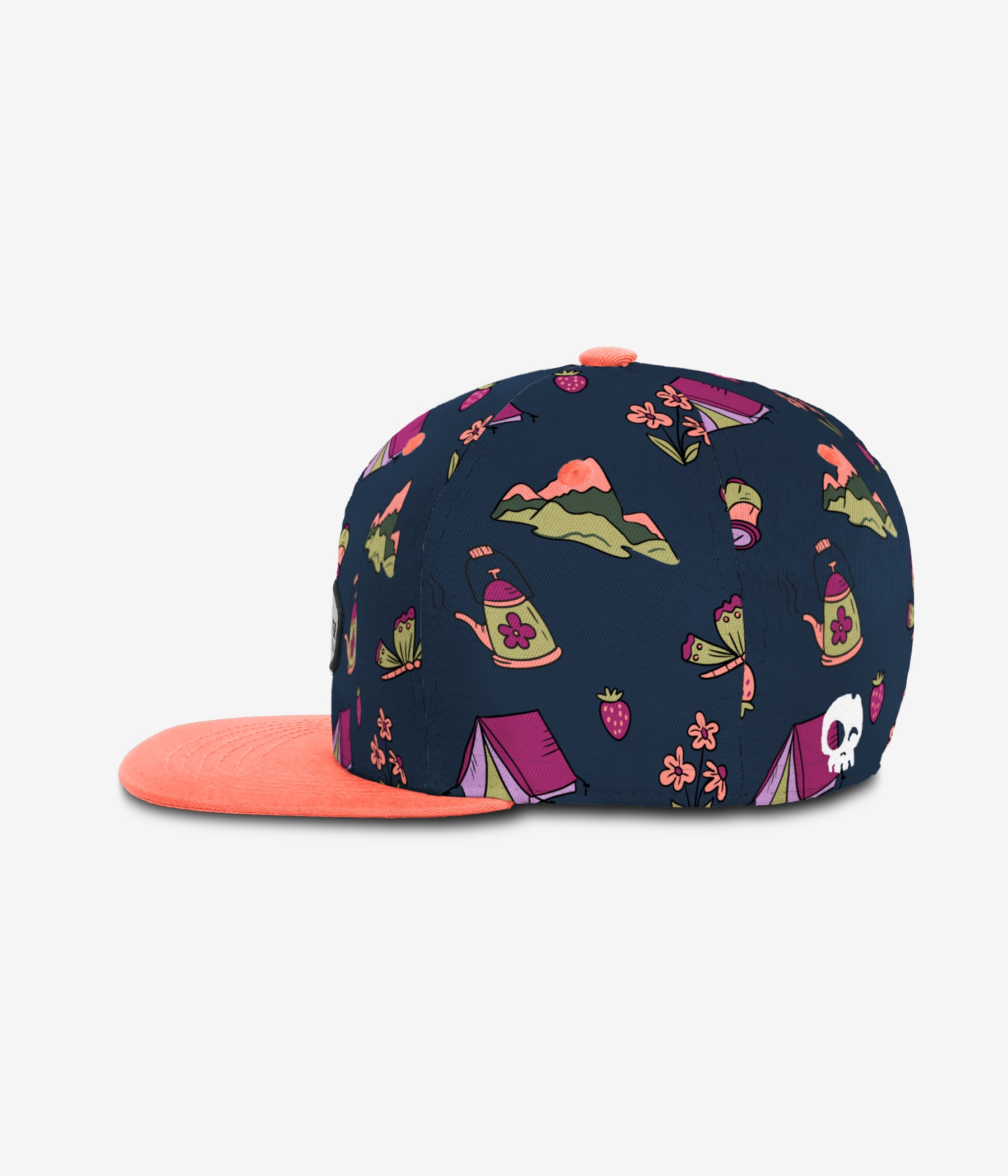 Midnight Meadow Snapback - True Indigo cap for babies and kids, product view 3