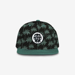Midnight Palms Snapback - Black cap for babies and kids, product view 2