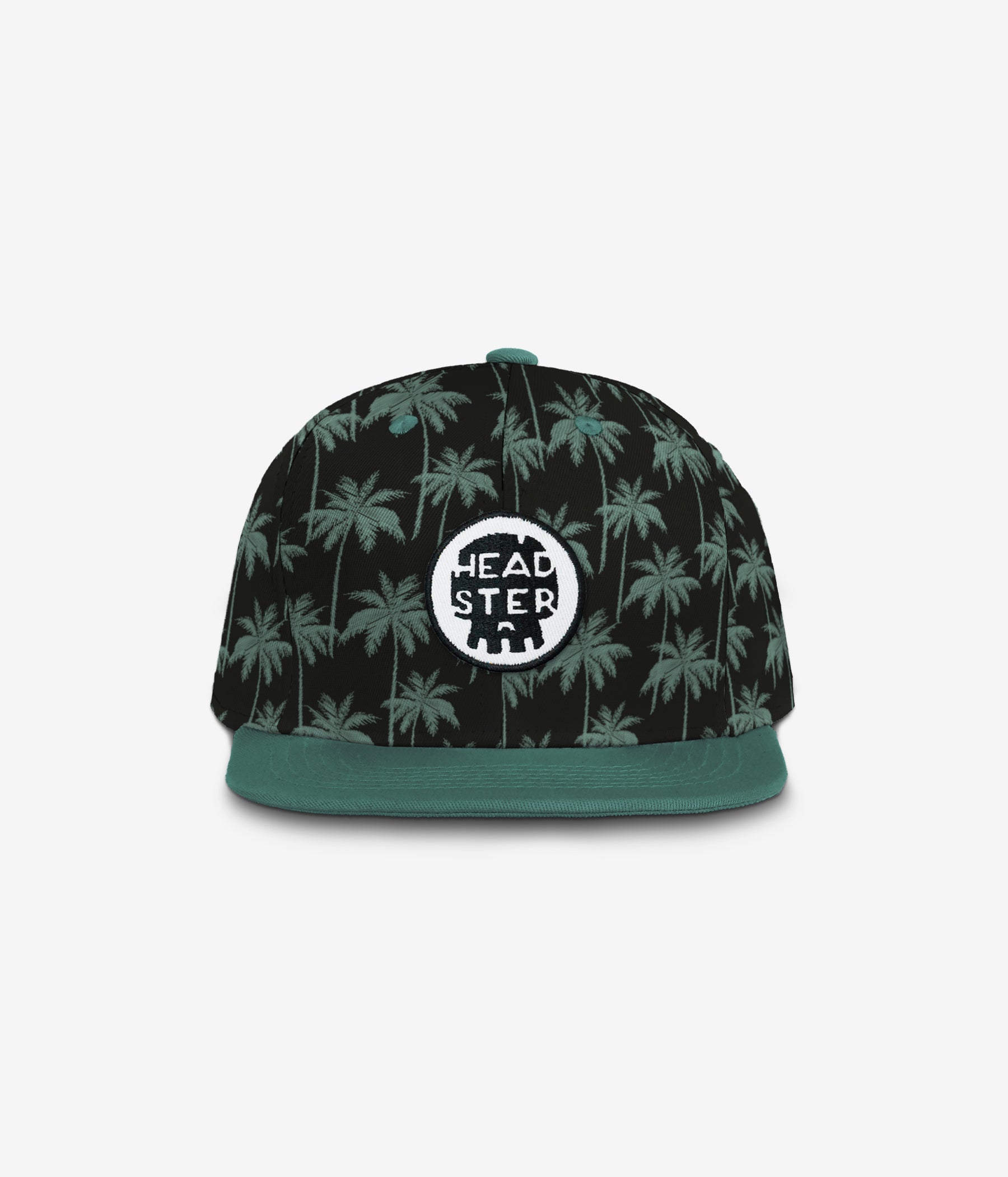 Midnight Palms Snapback - Black cap for babies and kids, product view 2