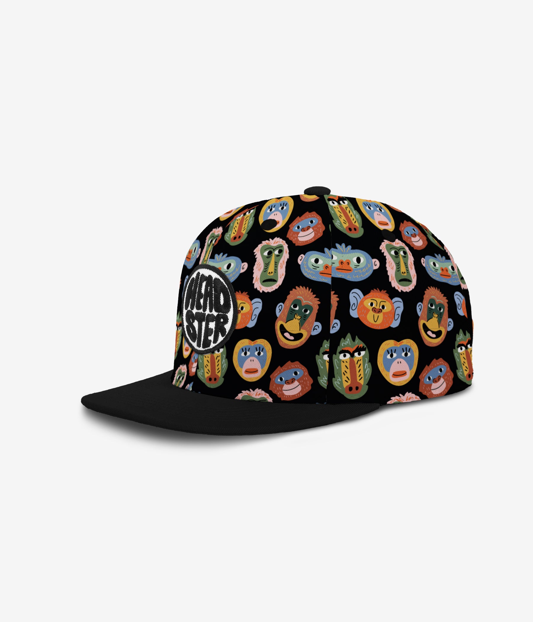 Monkey Business Snapback - Black cap for babies and kids by Headster Kids