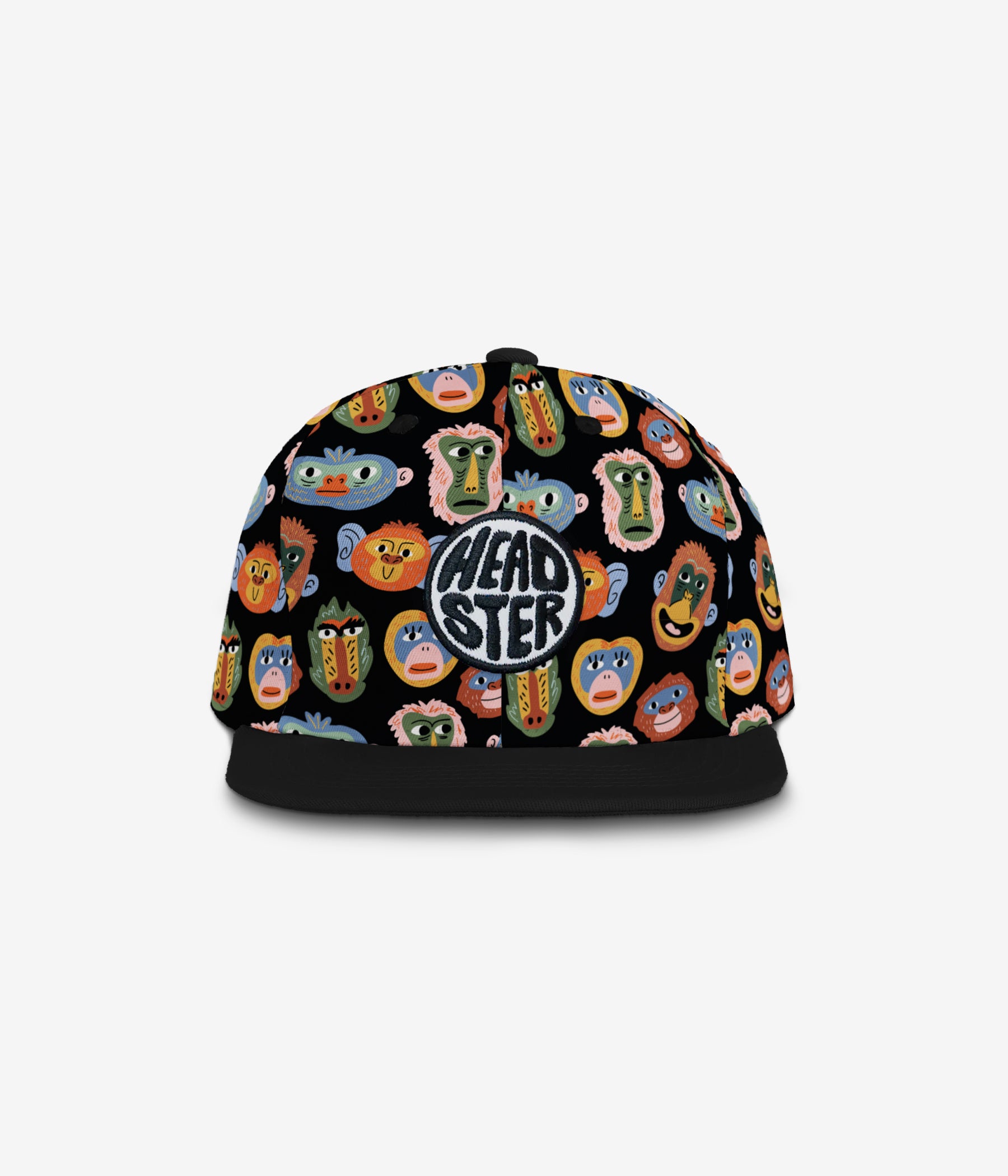 Monkey Business Snapback - Black cap for babies and kids, product view 2