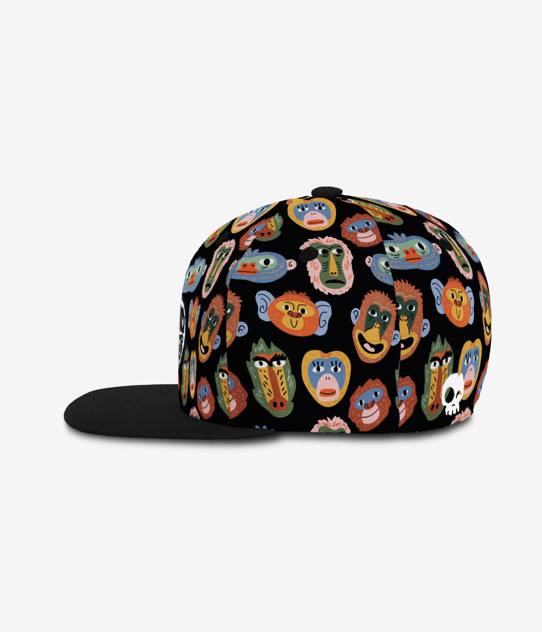 Monkey Business Snapback - Black cap for babies and kids, product view 3