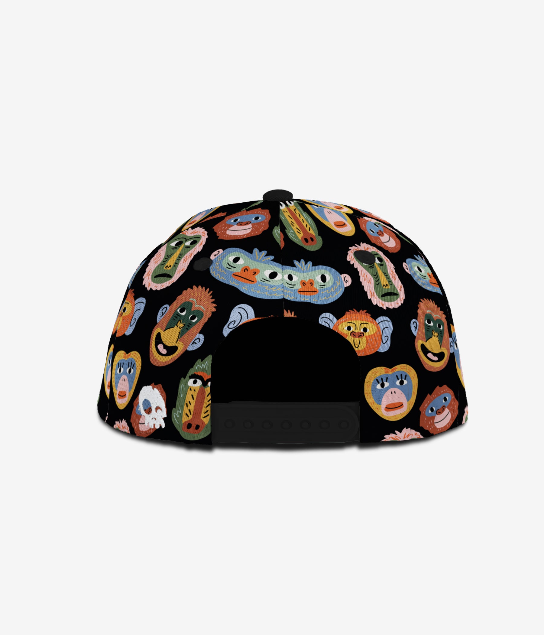 Monkey Business Snapback - Black cap for babies and kids, product view 4