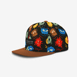 Mood Monsters Snapback - Black cap for babies and kids by Headster Kids