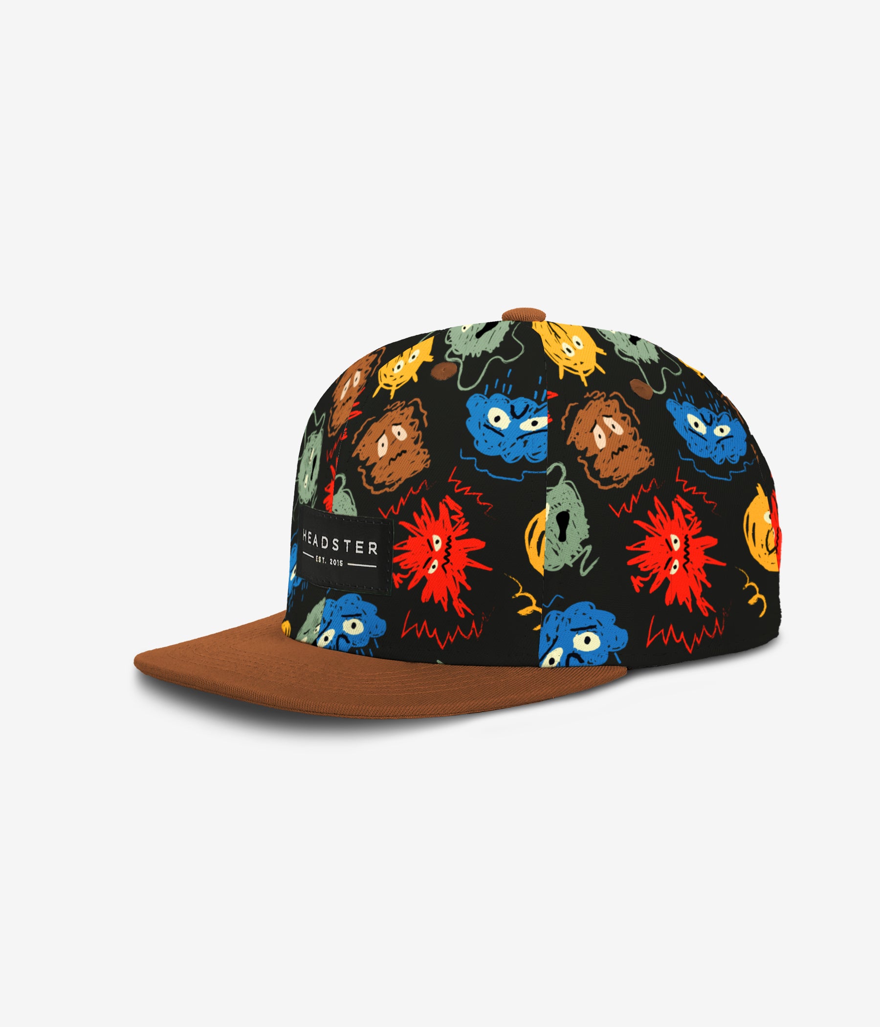 Mood Monsters Snapback - Black cap for babies and kids by Headster Kids
