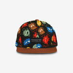 Mood Monsters Snapback - Black cap for babies and kids, product view 2