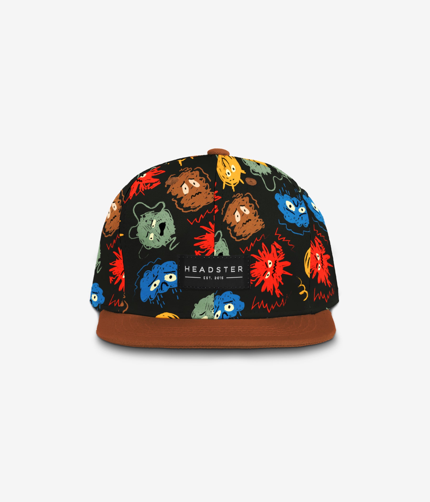 Mood Monsters Snapback - Black cap for babies and kids, product view 2