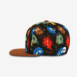 Mood Monsters Snapback - Black cap for babies and kids, product view 3
