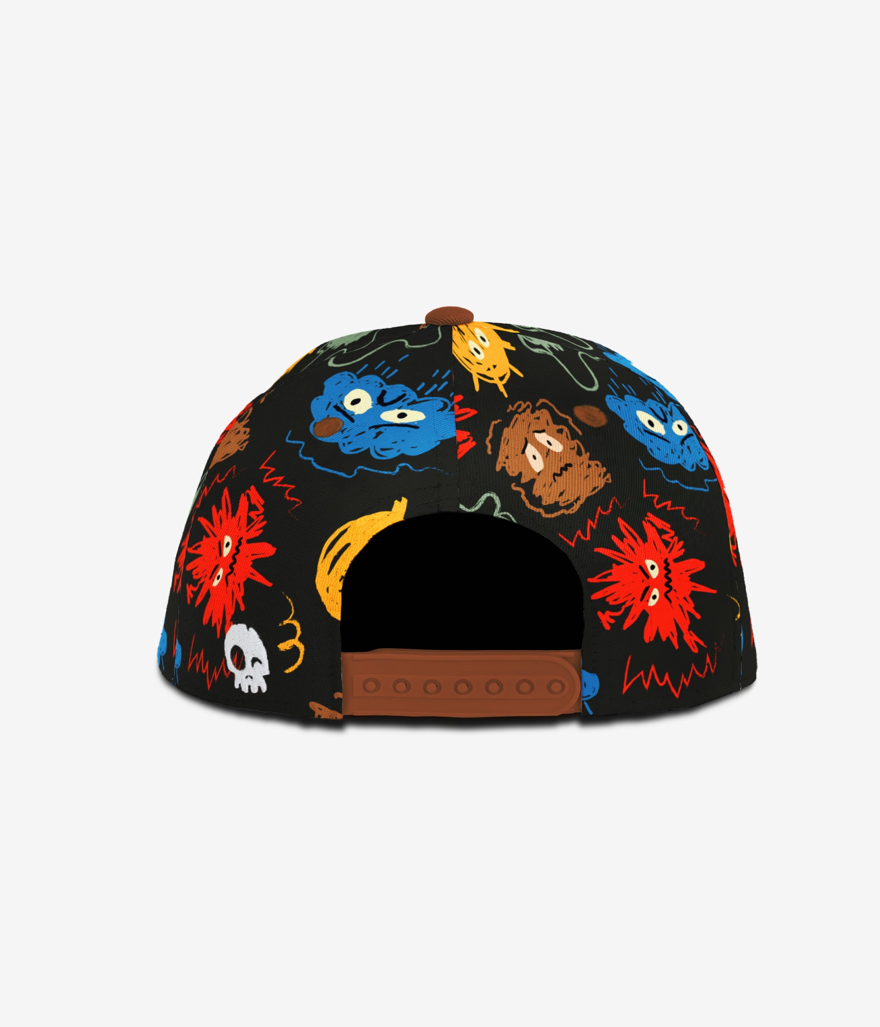 Mood Monsters Snapback - Black cap for babies and kids, product view 4