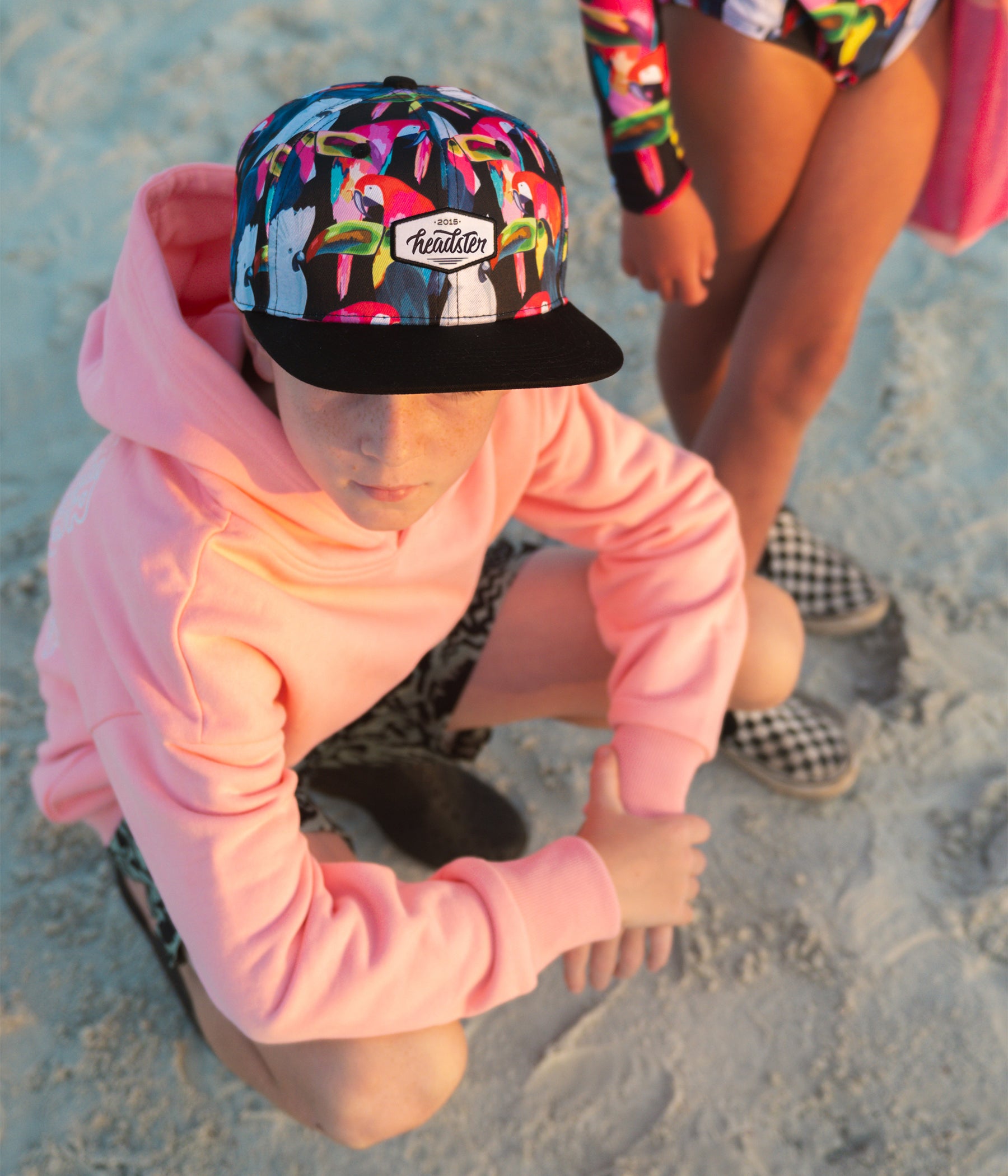 Oasis Birds Snapback cap for babies and kids, product view 5