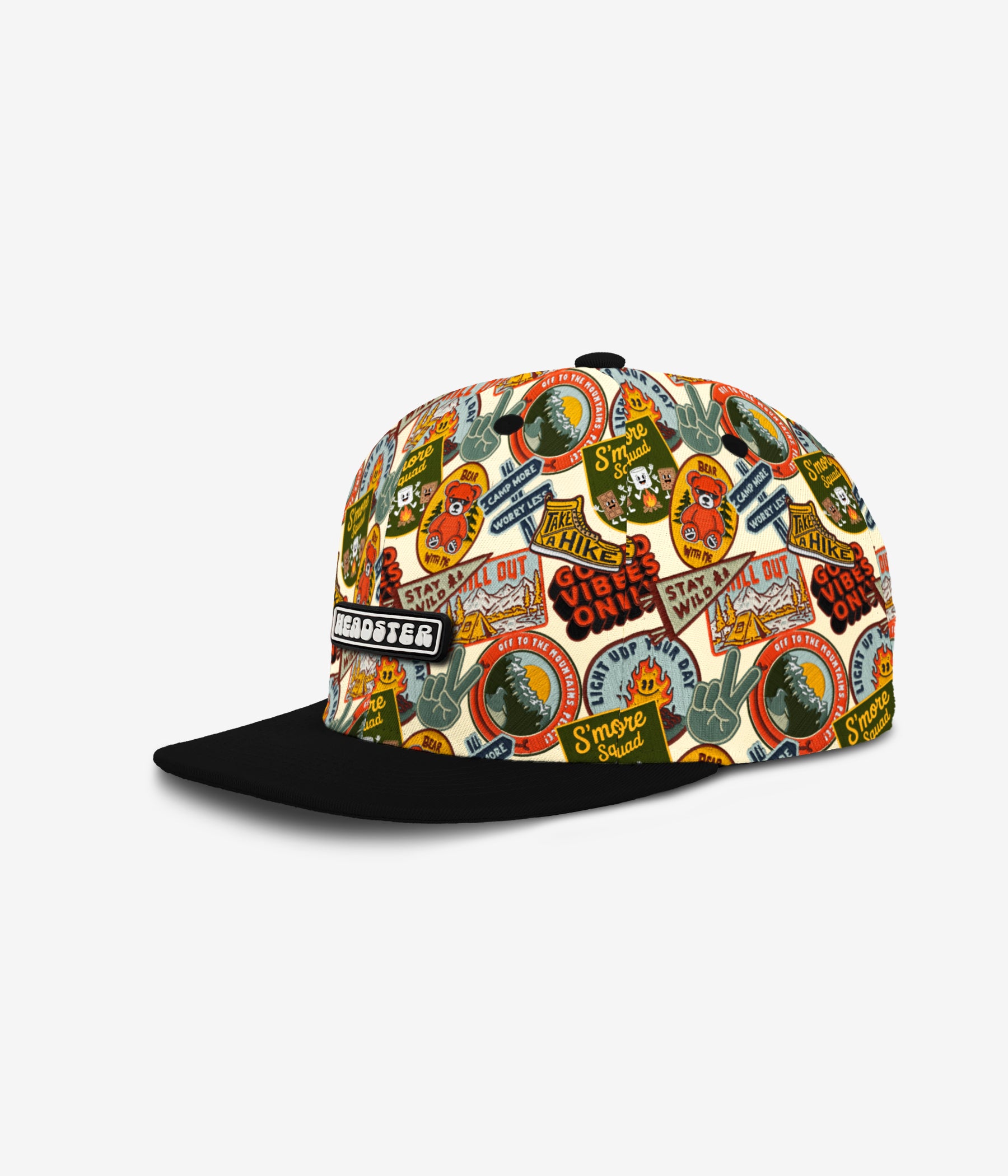 Outdoor Patches Snapback - Warm Butter cap for babies and kids by Headster Kids
