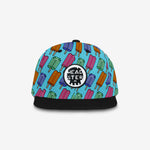 Pop Neon Blue cap for babies and kids, product view 2