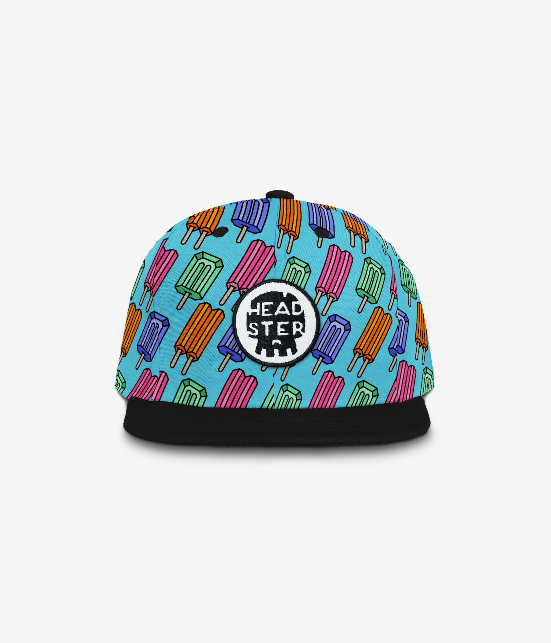 Pop Neon Blue cap for babies and kids, product view 2
