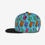Pop Neon Blue cap for babies and kids, product view 3