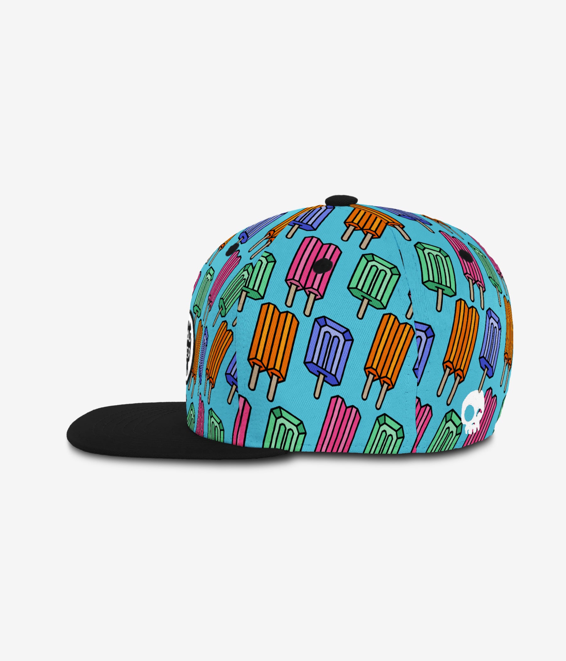 Pop Neon Blue cap for babies and kids, product view 3