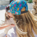 Pop Neon Blue cap for babies and kids, product view 5