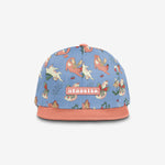 Purrfectly Magical Snapback - Periwinkle cap for babies and kids, product view 2