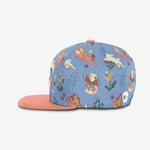 Purrfectly Magical Snapback - Periwinkle cap for babies and kids, product view 3