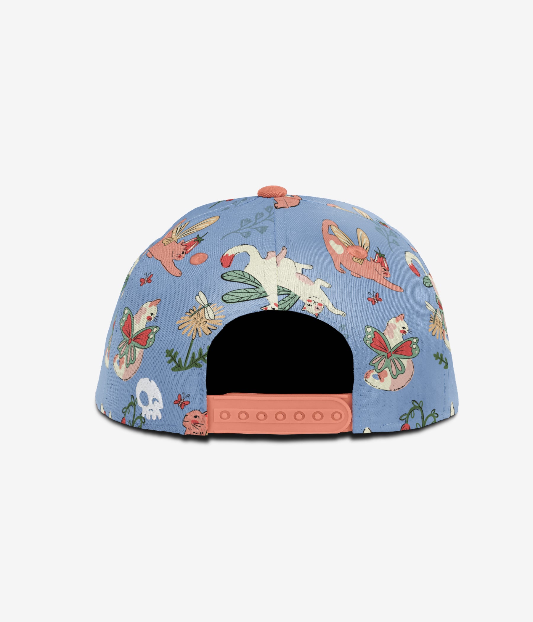 Purrfectly Magical Snapback - Periwinkle cap for babies and kids, product view 4