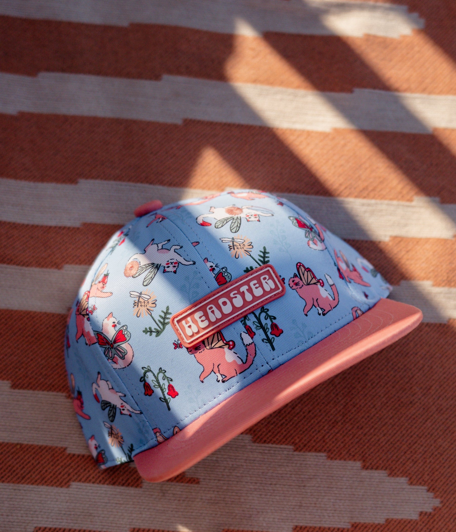 Purrfectly Magical Snapback - Periwinkle cap for babies and kids, product view 5