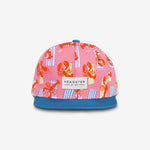 Red Lobster Snapback cap for babies and kids, product view 2