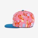 Red Lobster Snapback cap for babies and kids, product view 3