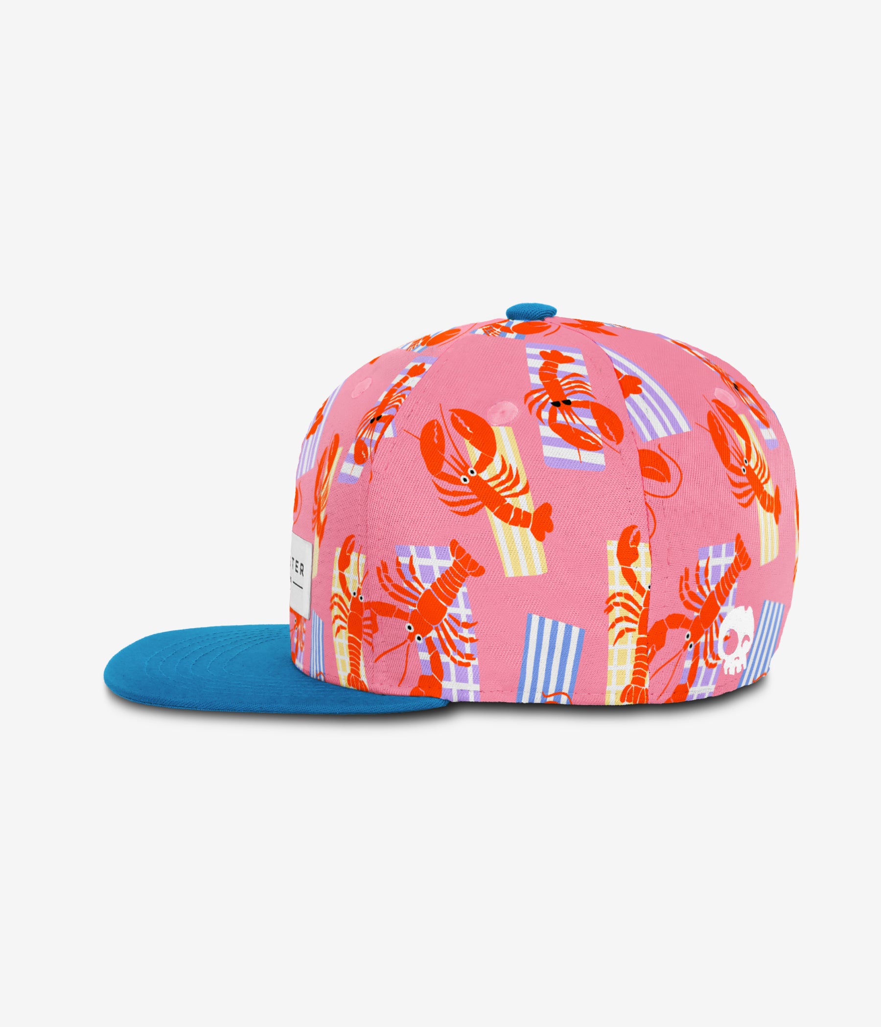Red Lobster Snapback cap for babies and kids, product view 3