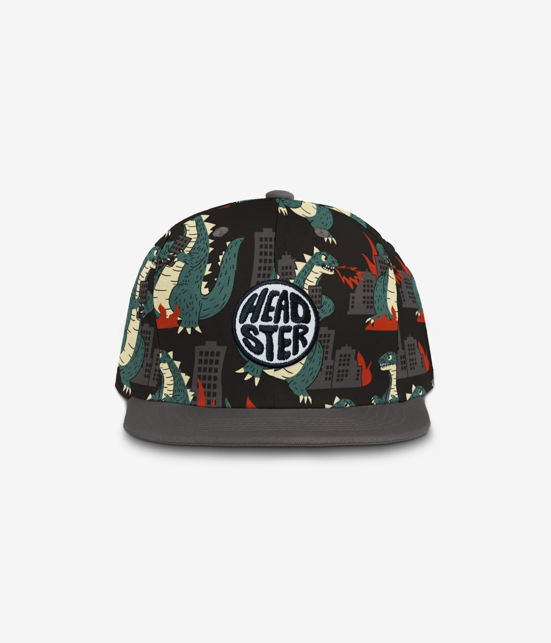 Reptile Rampage Snapback - Black cap for babies and kids, product view 2