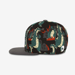 Reptile Rampage Snapback - Black cap for babies and kids, product view 3