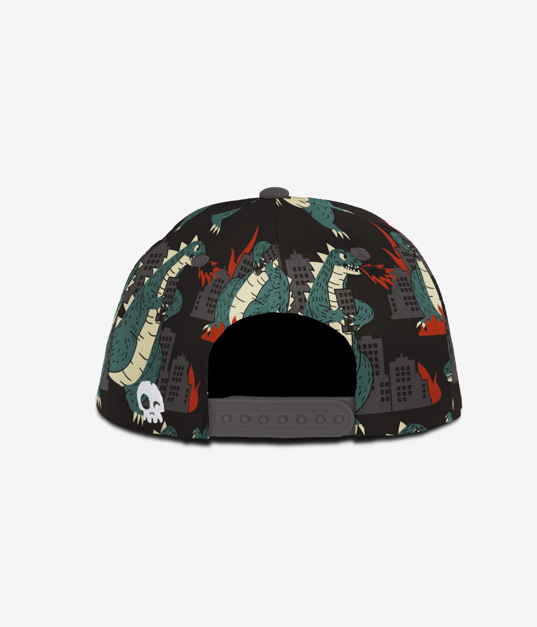 Reptile Rampage Snapback - Black cap for babies and kids, product view 4