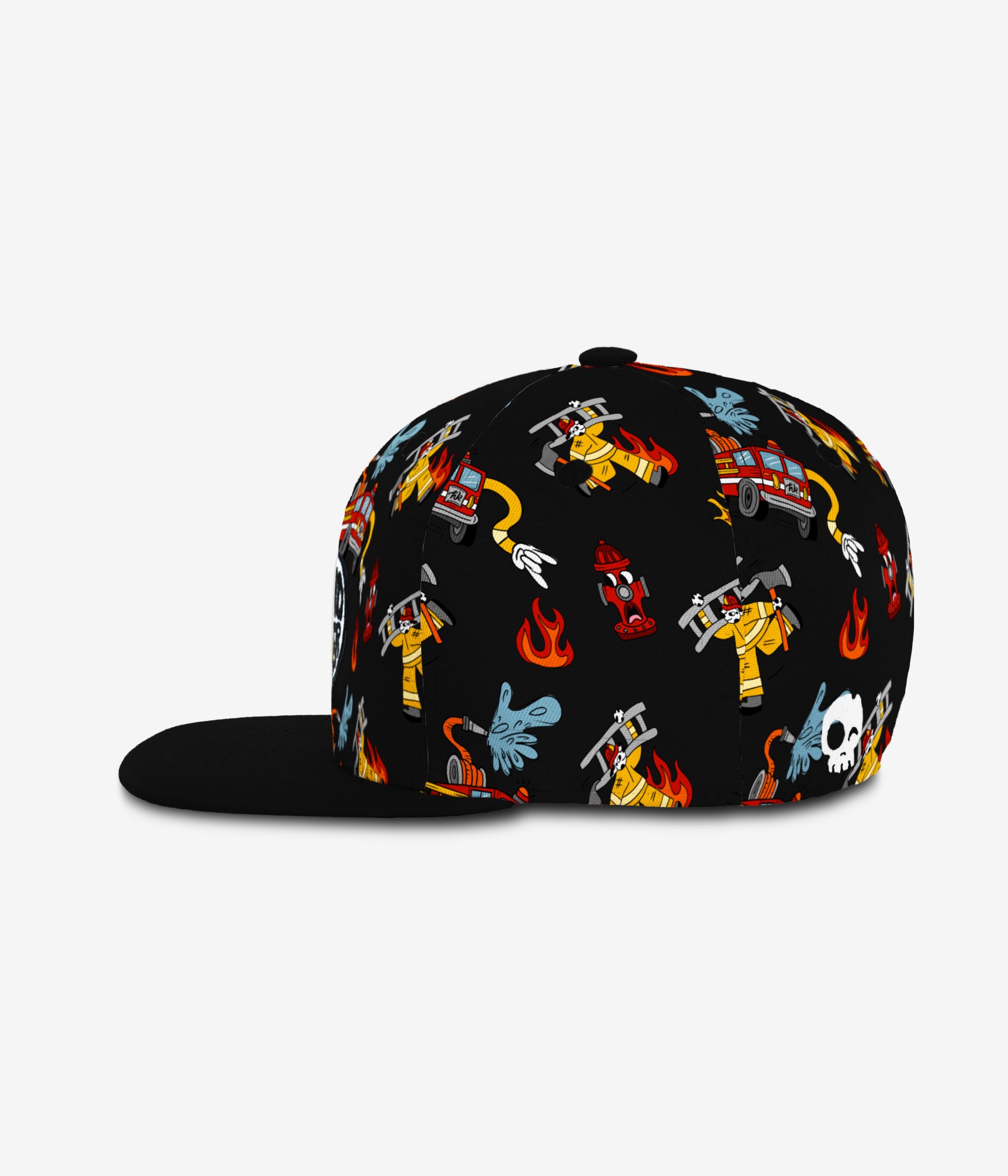 Rescue Snapback - Black cap for babies and kids, product view 3