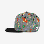 Robotic Chaos Snapback cap for babies and kids, product view 3